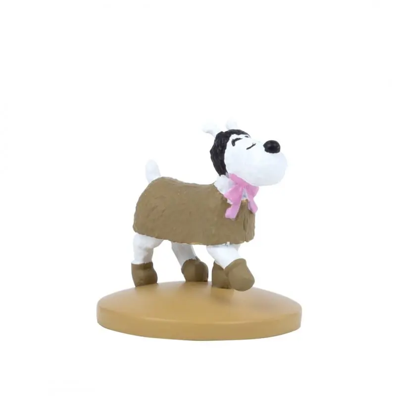 Figurine résine Tintin 12 cm - Milou en manteau