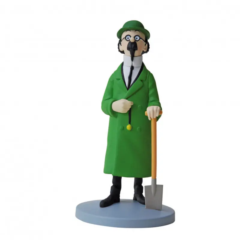 Figurine résine Tintin 12 cm - Tournesol à la pelle