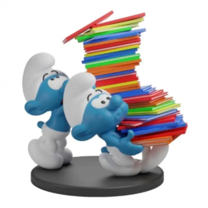 Figurine Schtroumpfs Pile d'Albums