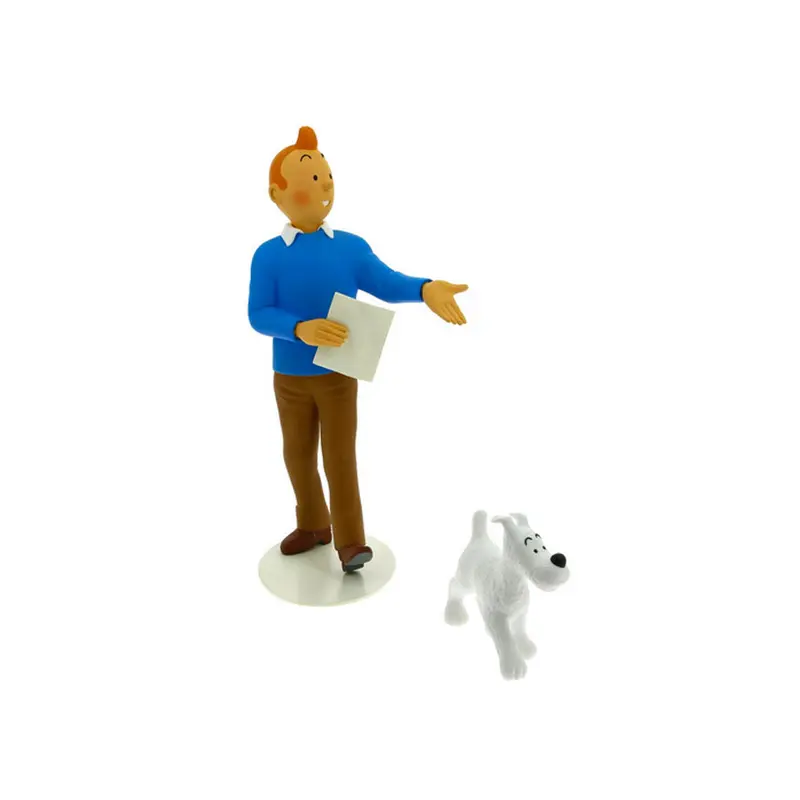 Figurine Tintin et Milou résine - Collection Tintin Musée Imaginaire