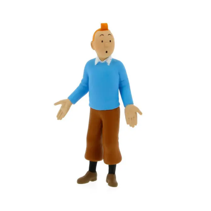 Figurine Tintin PVC - Tintin pull bleu