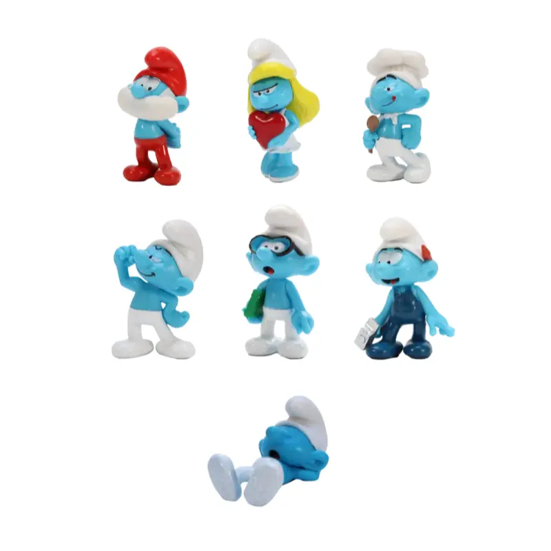 Figurines PVC Schtroumpfs - Tubo x7