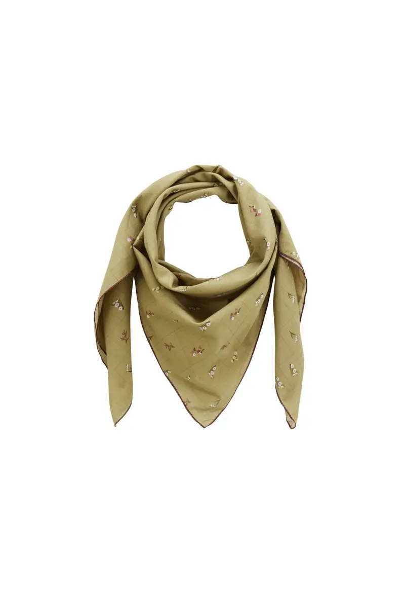 Foulard Herbier Olive - Gabrielle Paris