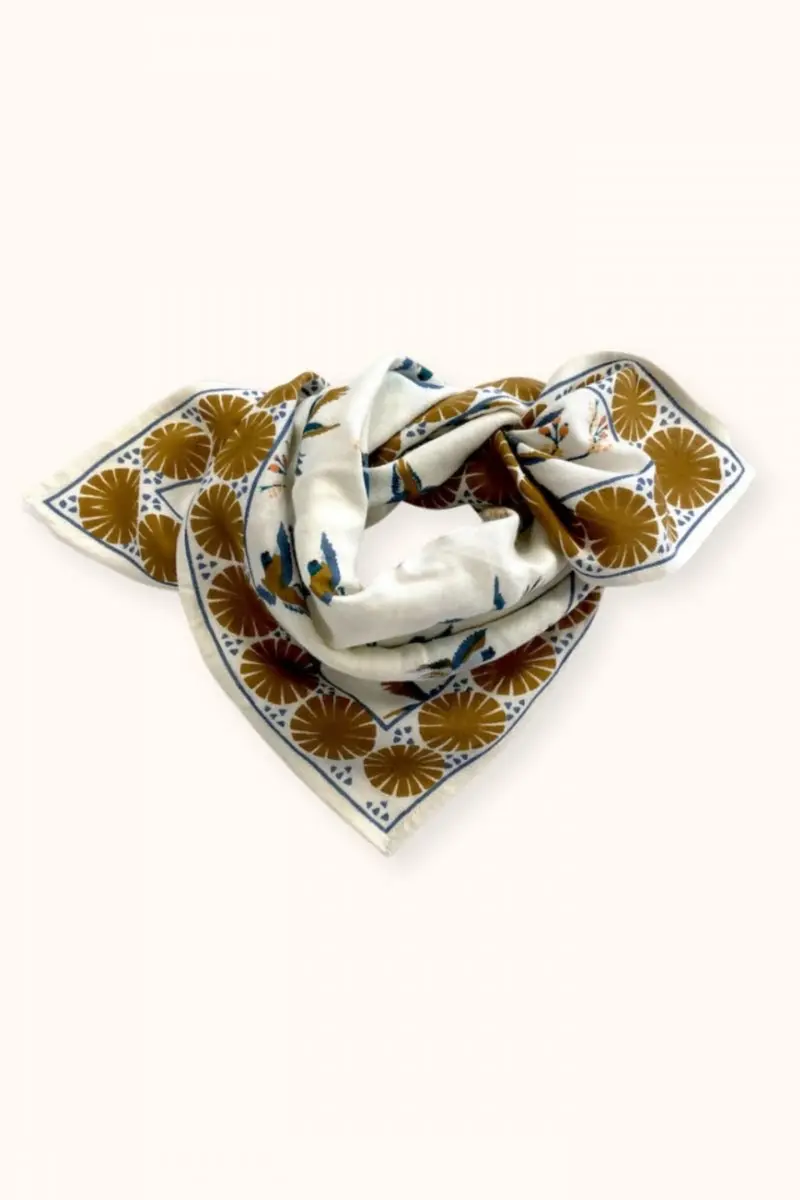 Foulard Manika Cerisier Fleur de Vanille - Apaches Collections