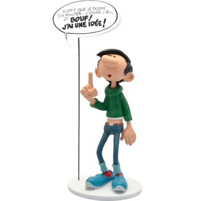Gaston Lagaffe "Bouf ! J'ai une idée !" - Figurine résine Collectoys Bulles