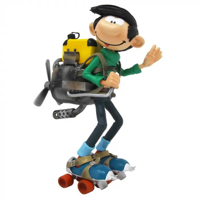 Gaston Lagaffe Moteur sur Patins à Roulettes - Figurine résine Collectoys
