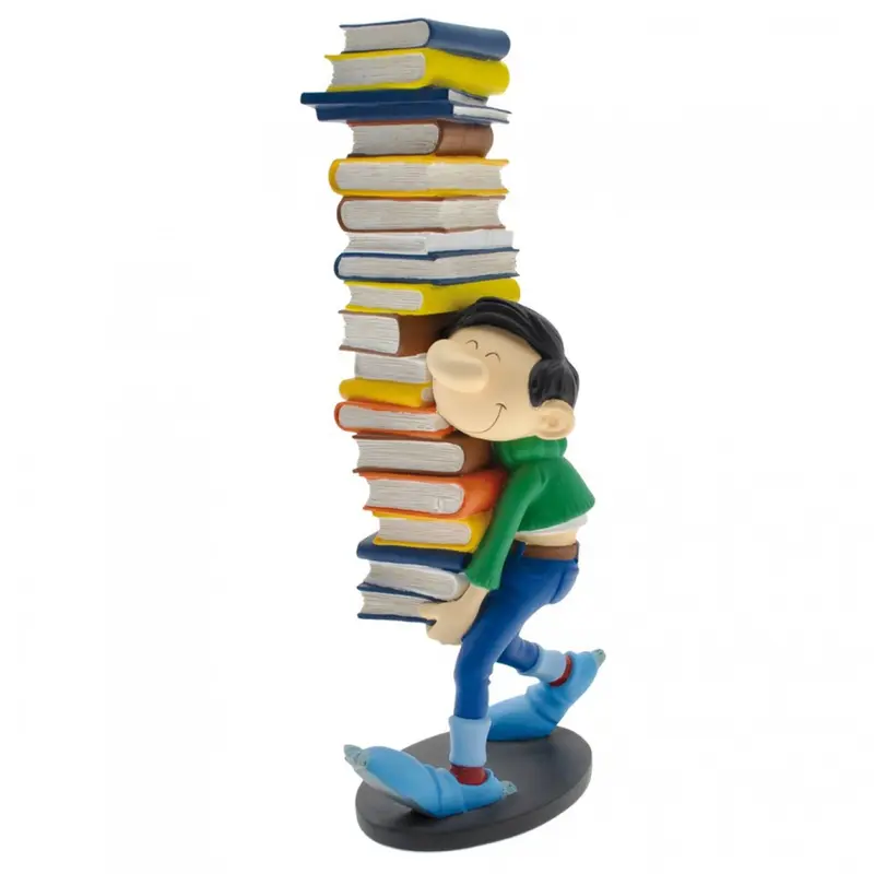 Gaston livres - Figurine résine