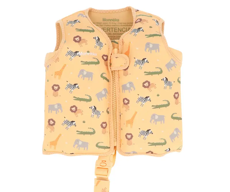 Gilet Flottant d'Apprentissage Animaux Sauvages 2 à 3 ans