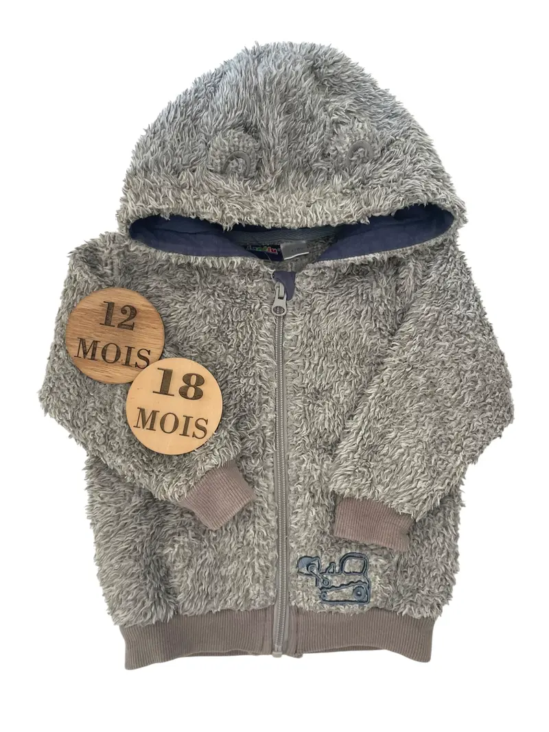 Gilet / veste, gris, Lupilu
