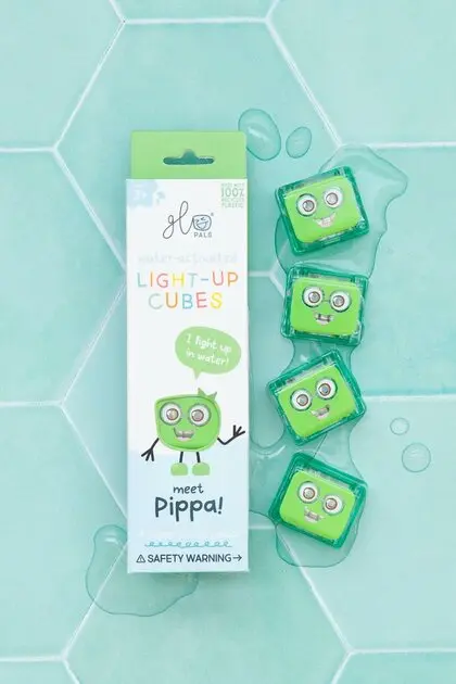Glo Pals Cubes lumineux Pippa Vert - Lot de 4