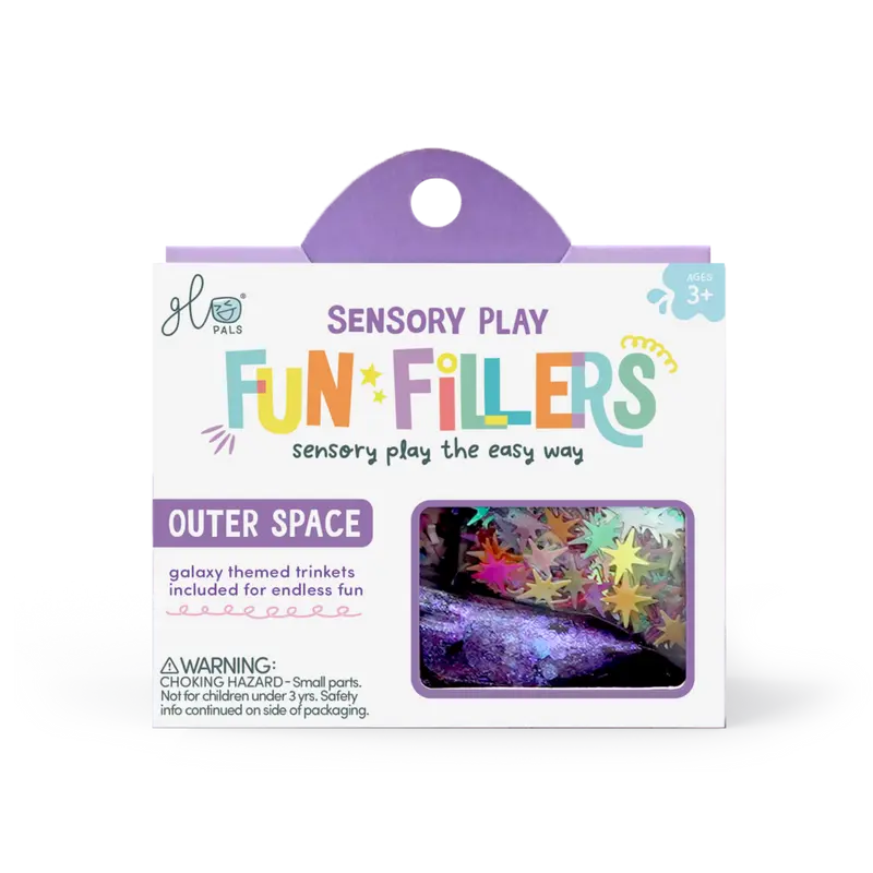 Glo Pals Fun Fillers pour bouteille et jeu sensoriel - Espace