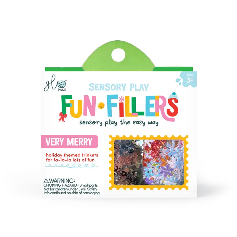 Glo Pals Fun Fillers pour bouteille et jeu sensoriel - Noël