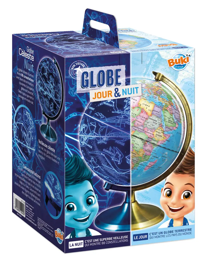 Globe terrestre jour et nuit