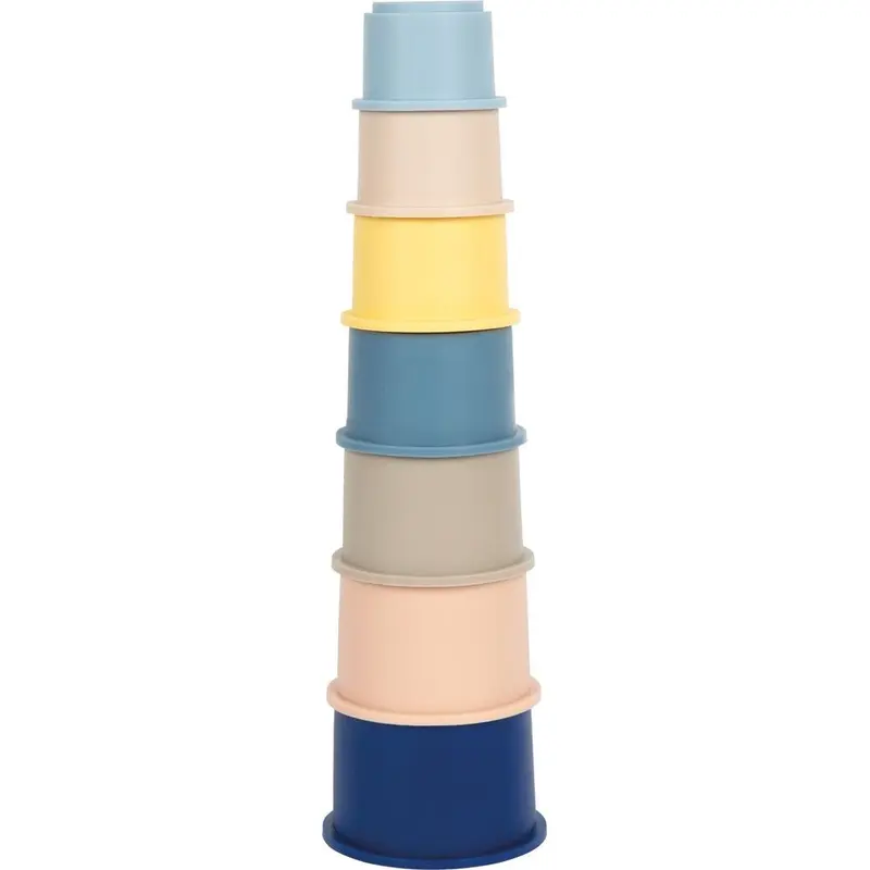 Gobelets empilables en silicone pour le bain de bébé