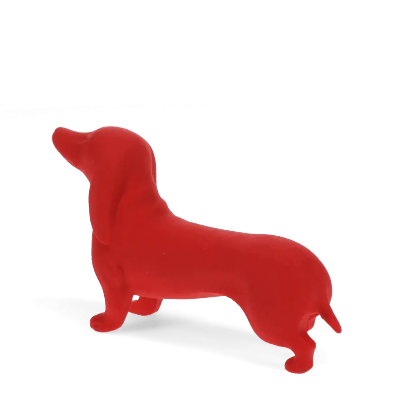 Gomme géante teckel rouge - chien saucisse