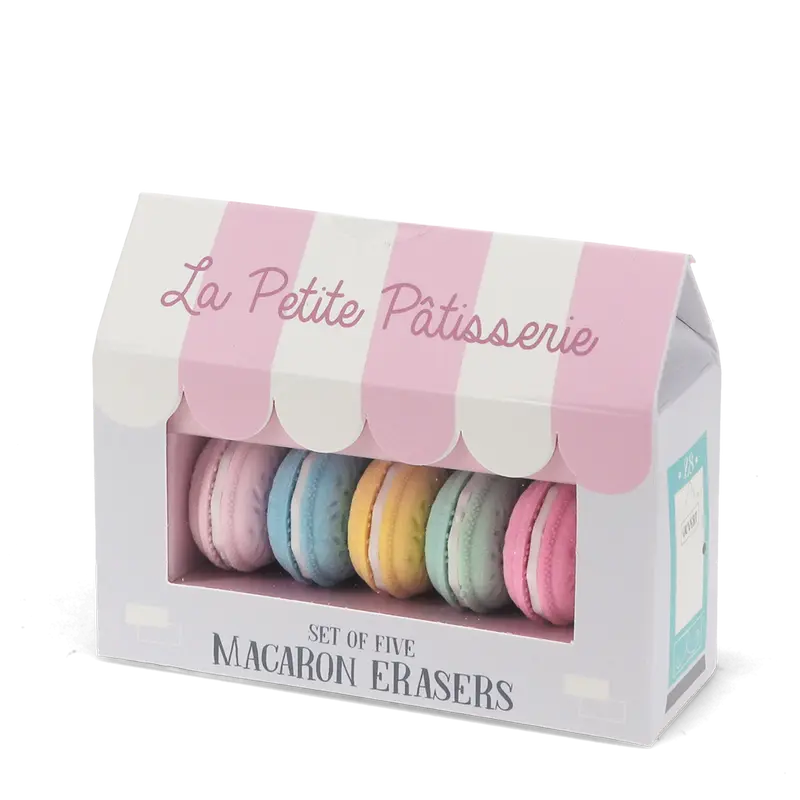 Gommes Macarons - lot de 5