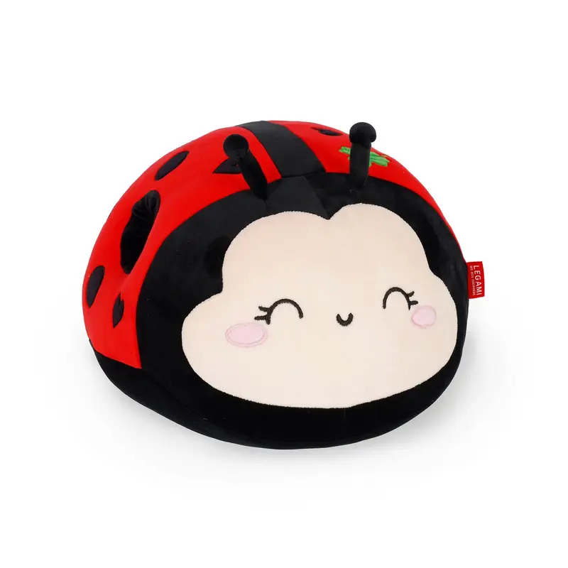 Grande peluche Coccinelle