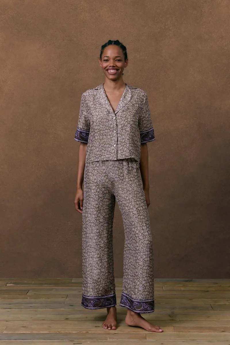 Haut De Pyjama En Soie Loulou