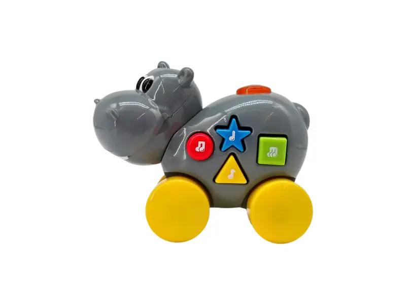 Hippopotame à roue musical