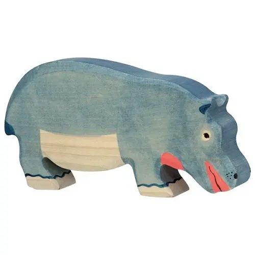 Hippopotame - Figurine bois