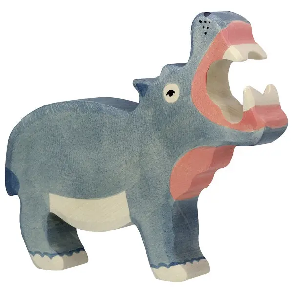 Hippopotame - Figurine bois