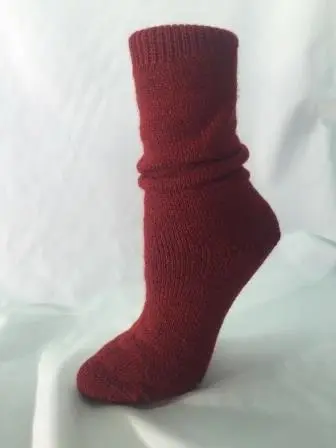 Hirsch Chaussettes en laine bouclette Enfant Coquelicot