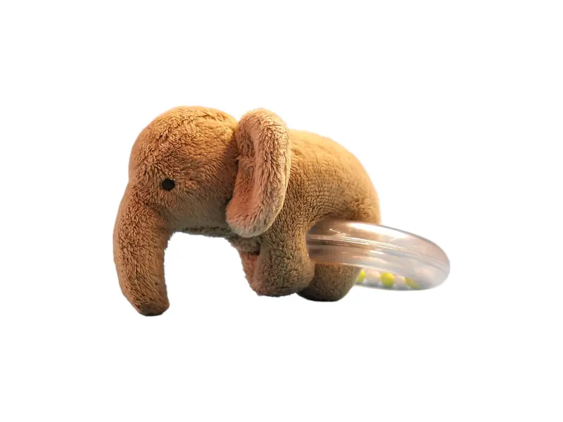Hochet - éléphant gris