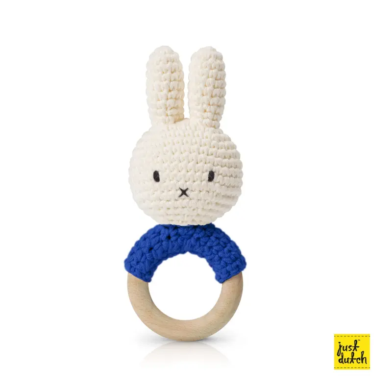 Hochet en Crochet Miffy - Bleu