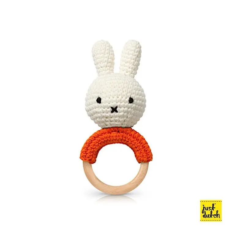 Hochet en Crochet Miffy - Orange
