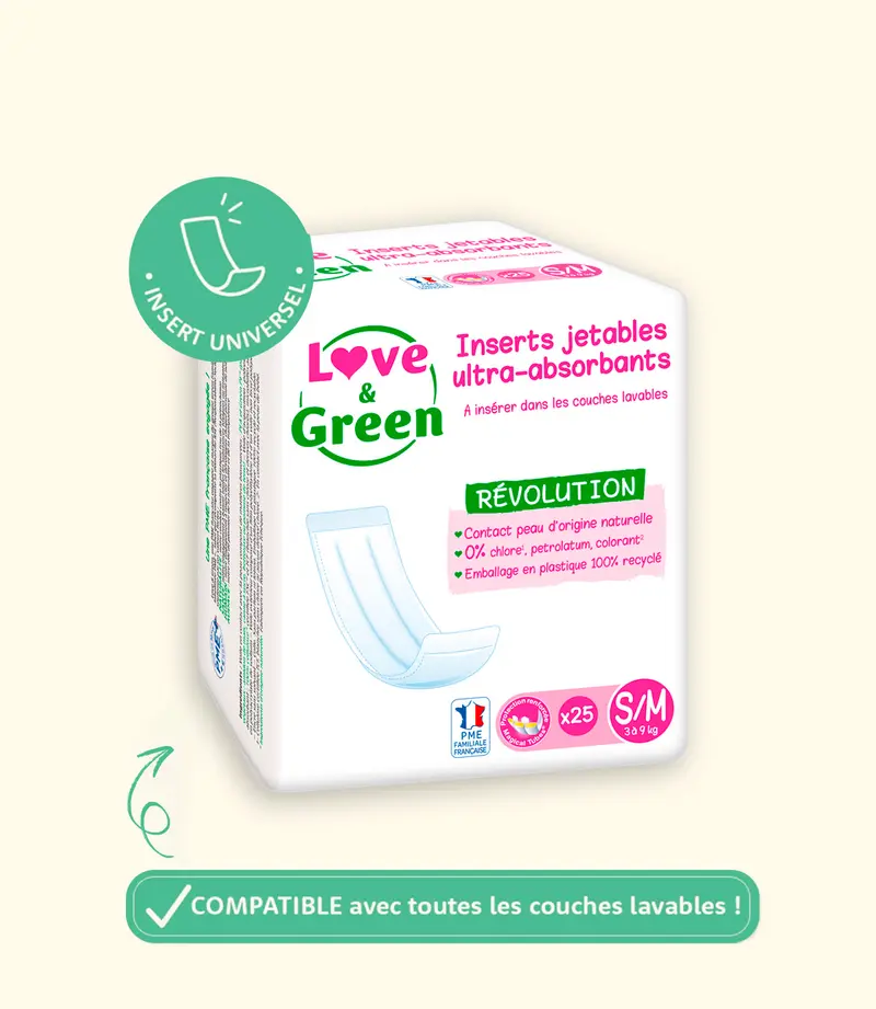 Inserts Jetables Écologiques Universels pour Couche Lavable