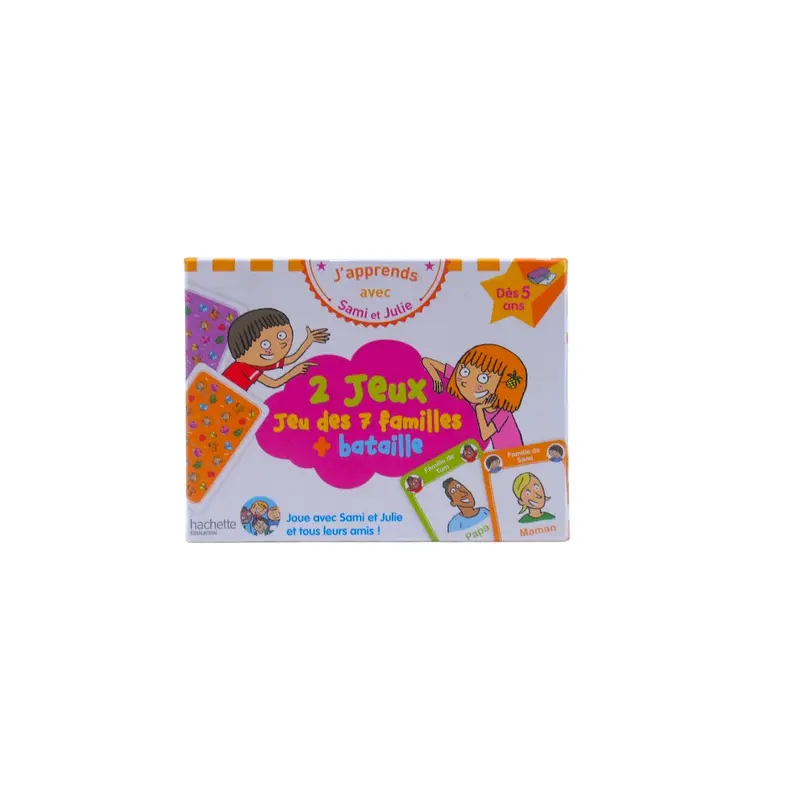 J'apprends avec Sami et Julie - Jeu des 7 familles et bataille- Édition 2018