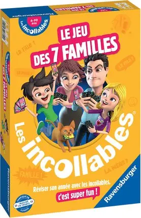 Jeu 7 Familles Incollables - Questions, Défis, 3 Niveaux