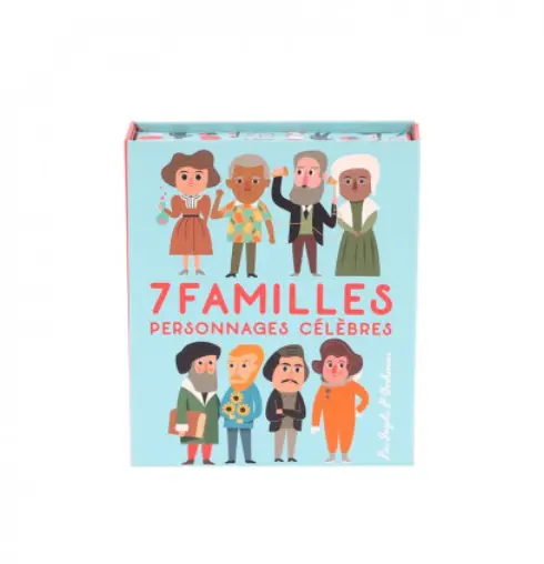 Jeu de 7 familles figures célèbres