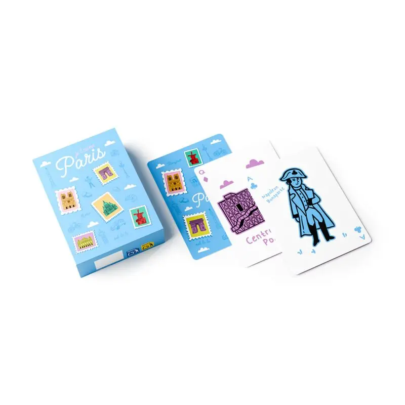 Jeu de cartes Je t’aime Paris - 52 cartes + 2 Jokers