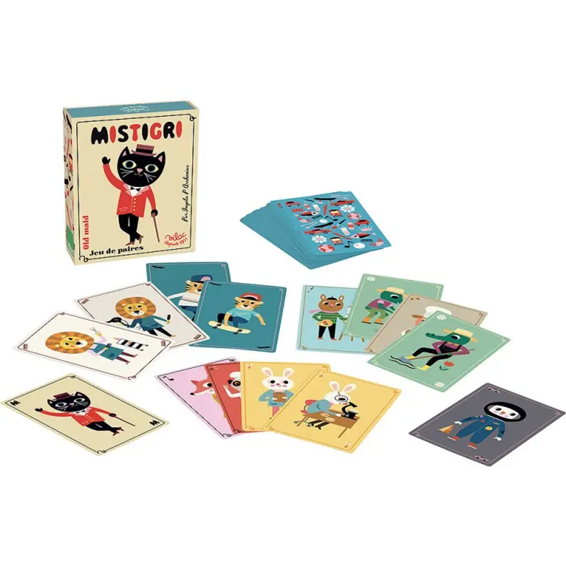 Jeu de cartes Mistigri animaux