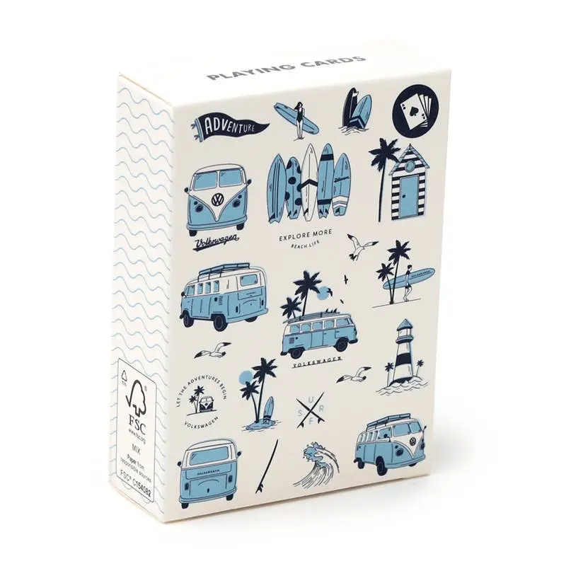 Jeu de cartes Volkswagen VW T1 Camper Bus, 52 + 2 jokers