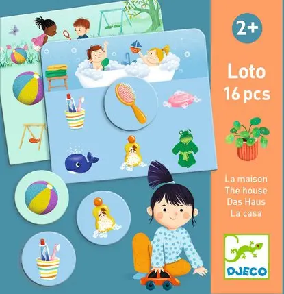 Jeu de Loto Maison - Mémoire et Association dès 2 Ans