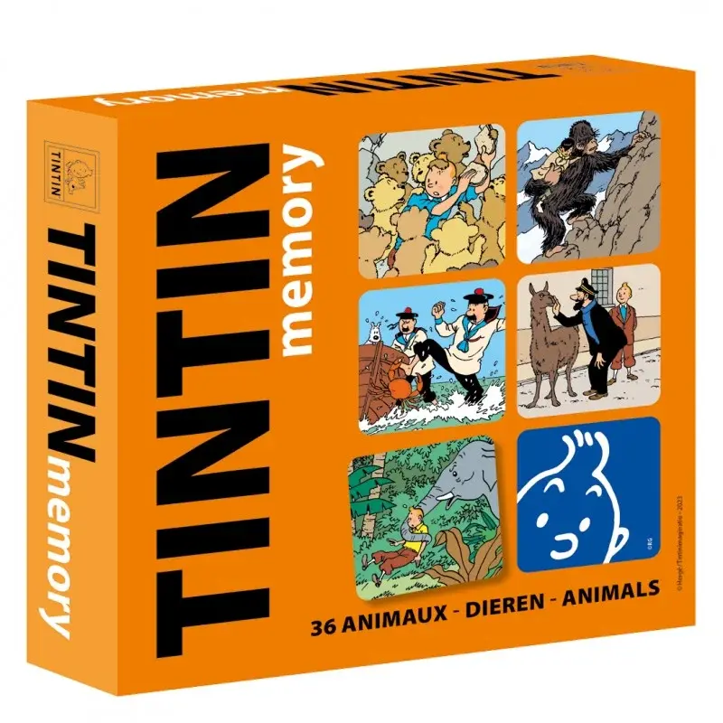 Jeu de mémoire Tintin - Les Animaux