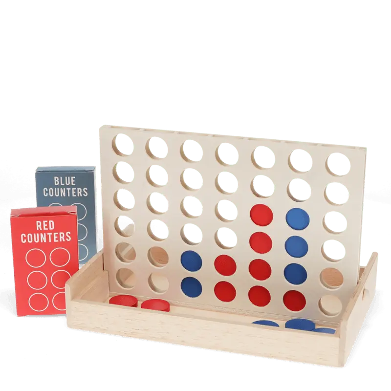 Jeu de puissance 4 en bois