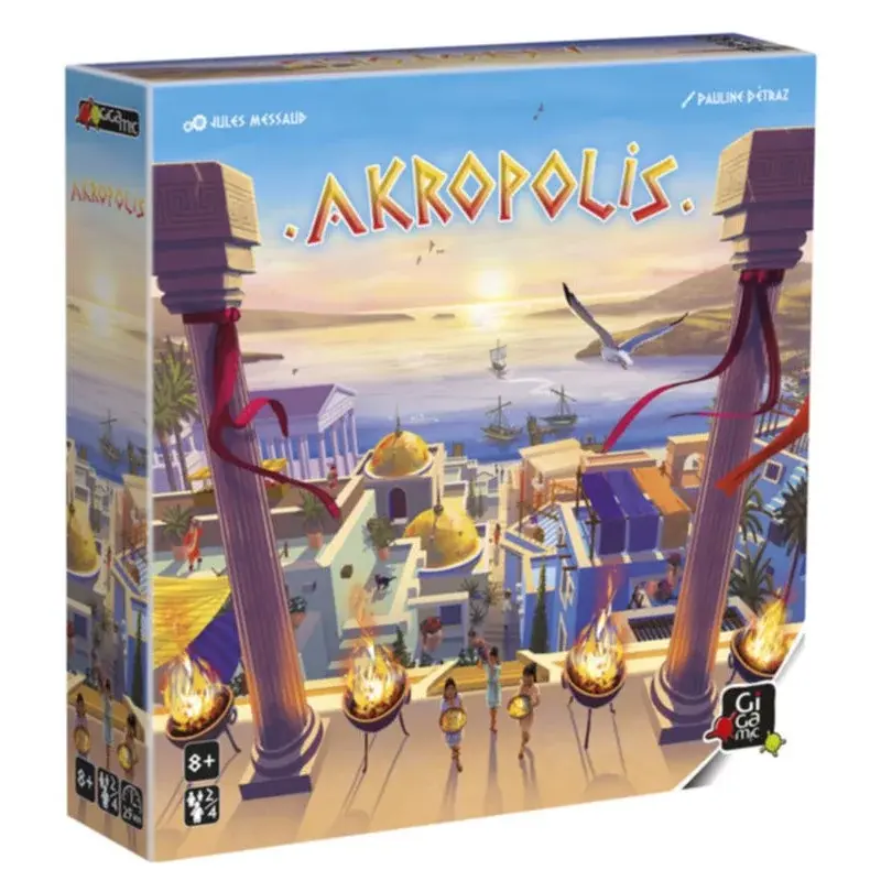 Jeu de société Akropolis - construction en Grèce antique