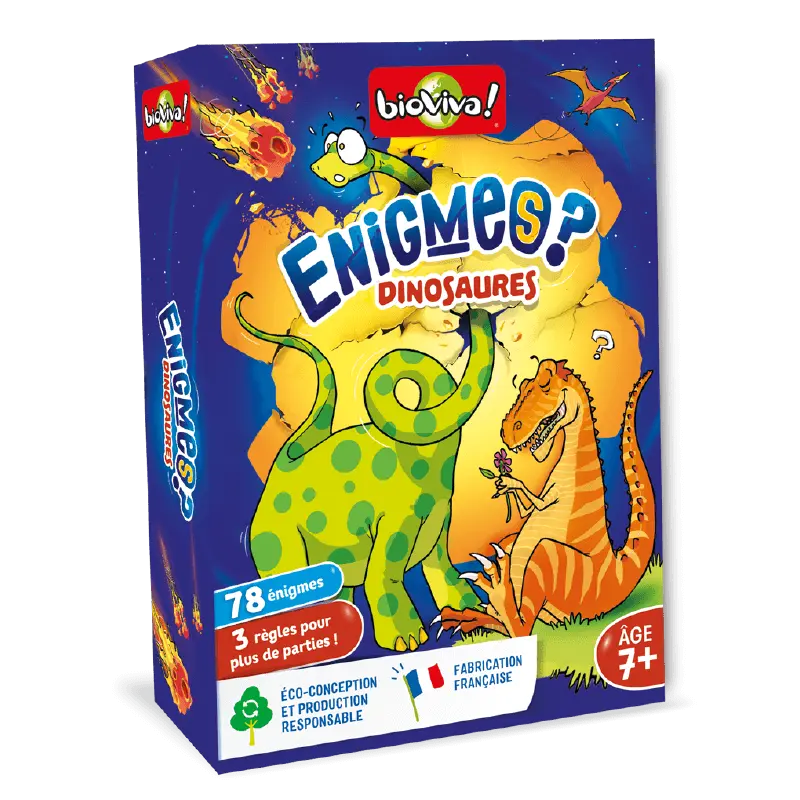 Jeu de société Énigmes Dinosaures dès 7 ans