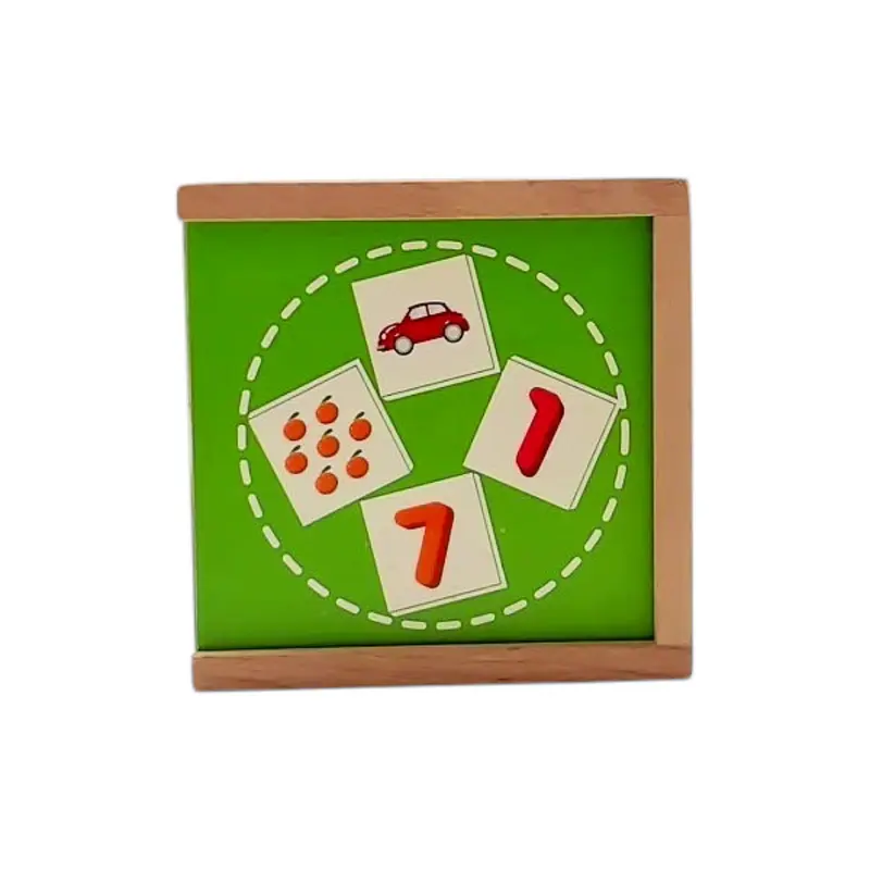 Jeu éducatif en bois - Chiffres et quantités