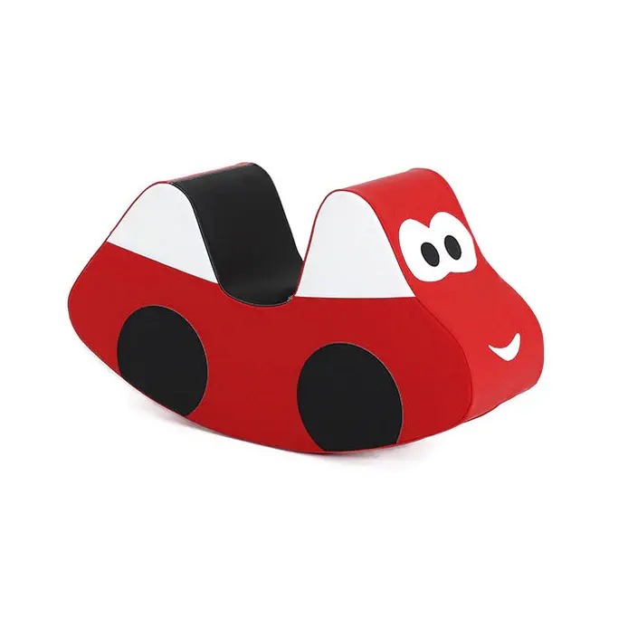 Jouet à bascule en simili cuir - Rouge • Voiture