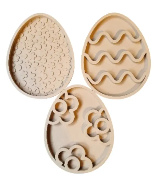 Kiddi Moule jeu sensoriel - Oeufs de Pâques - lot de 3