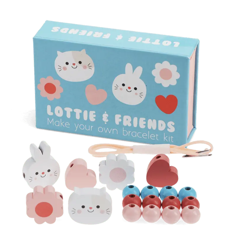 Kit bracelet enfant perles en bois Lottie and Friends
