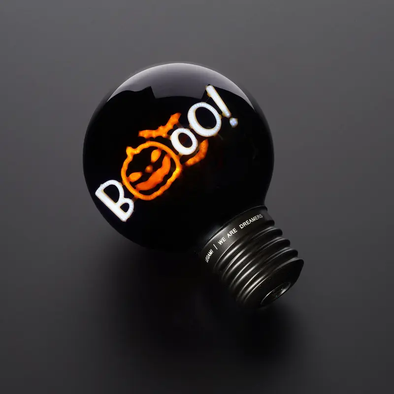 Lampe ampoule XL - Citrouille Booo