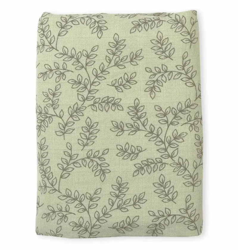 Lange XL en Coton Bio - Feuilles Sauge