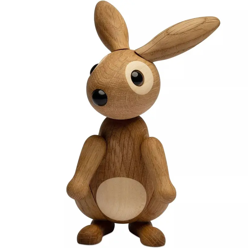 Lapin en bois Bonnie - figurine maman lapin
