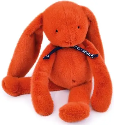 Lapin Méloé Potiron 37cm artisanale Bretagne