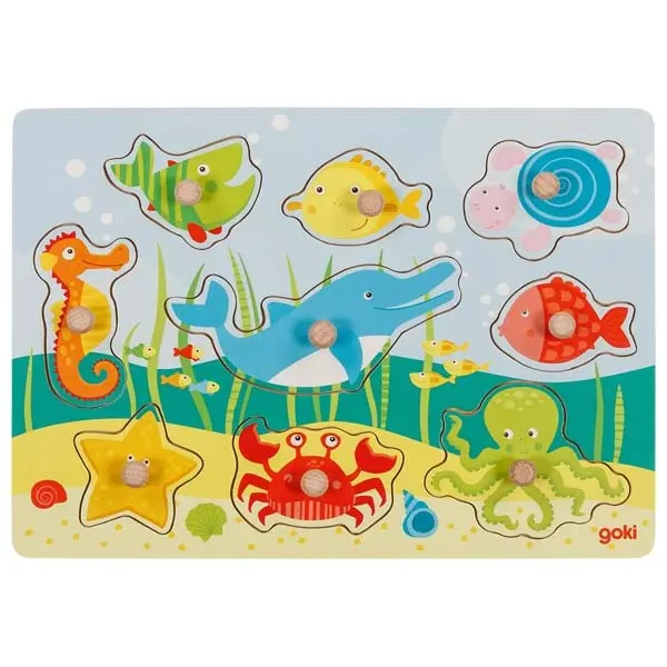 Le monde sous-marin II Puzzle en bois Goki